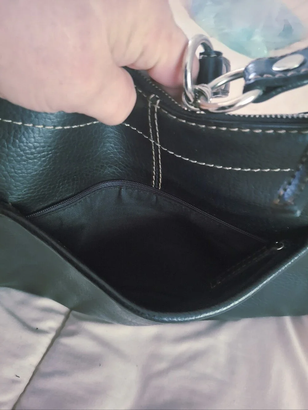 Jones New York Chocolate Brown Hobo Bag